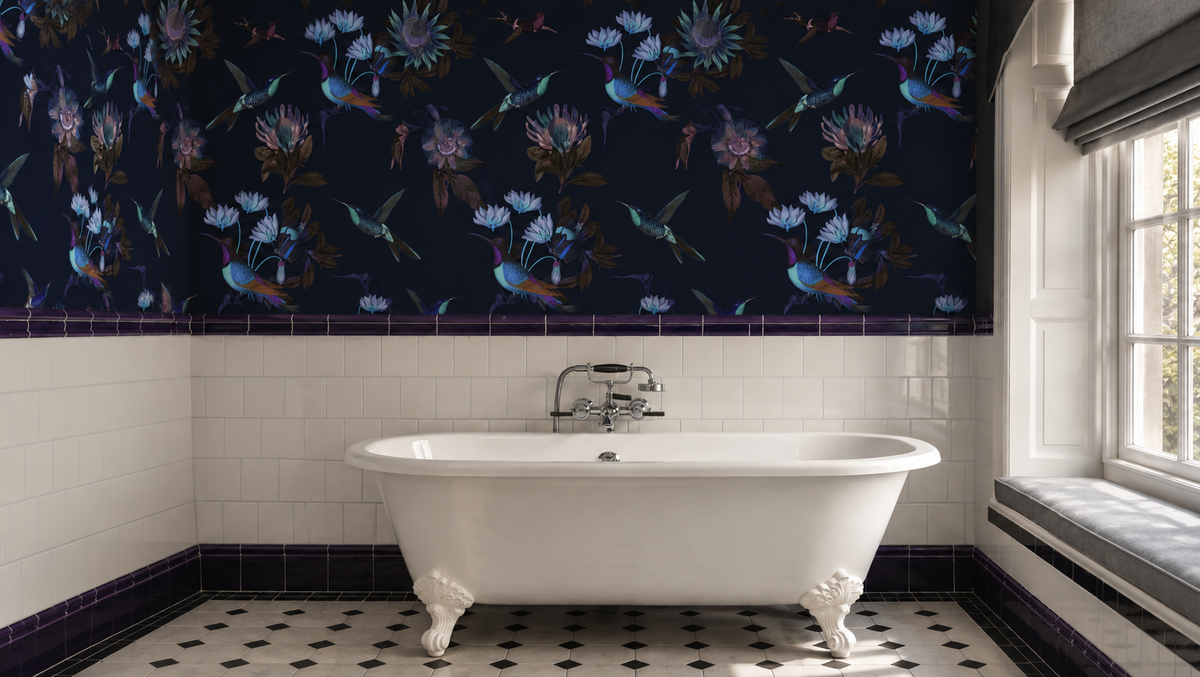 Papel pintado Toxic Hummingbirds