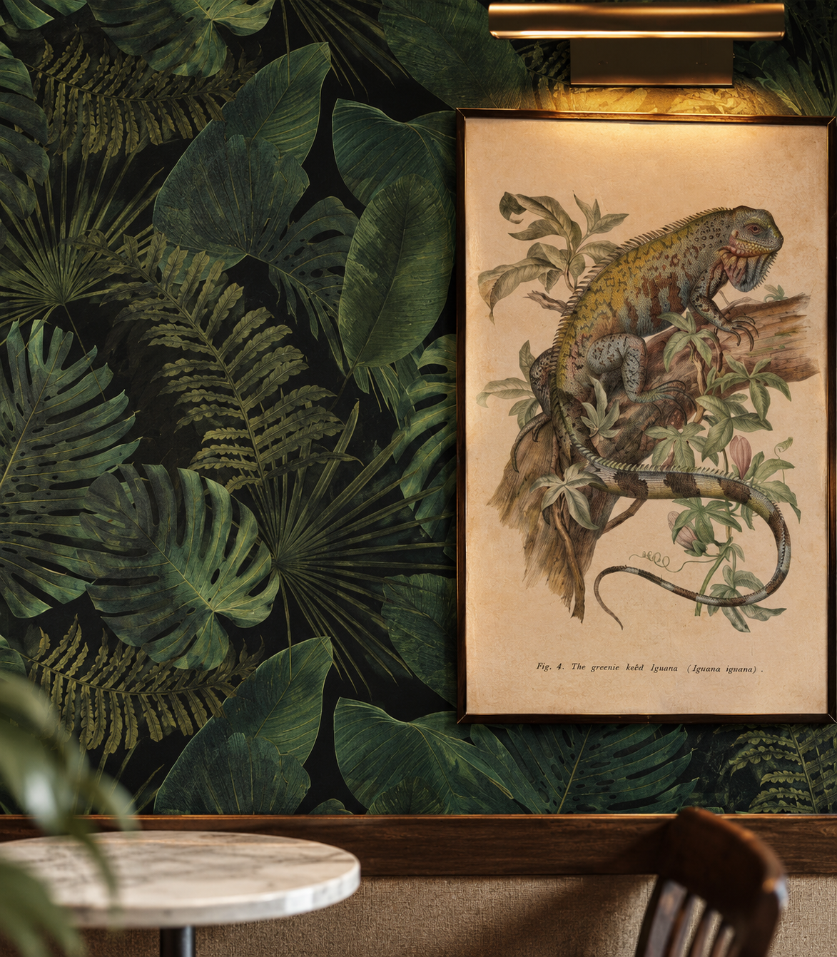 Papel pintado Tropical Forest Dark
