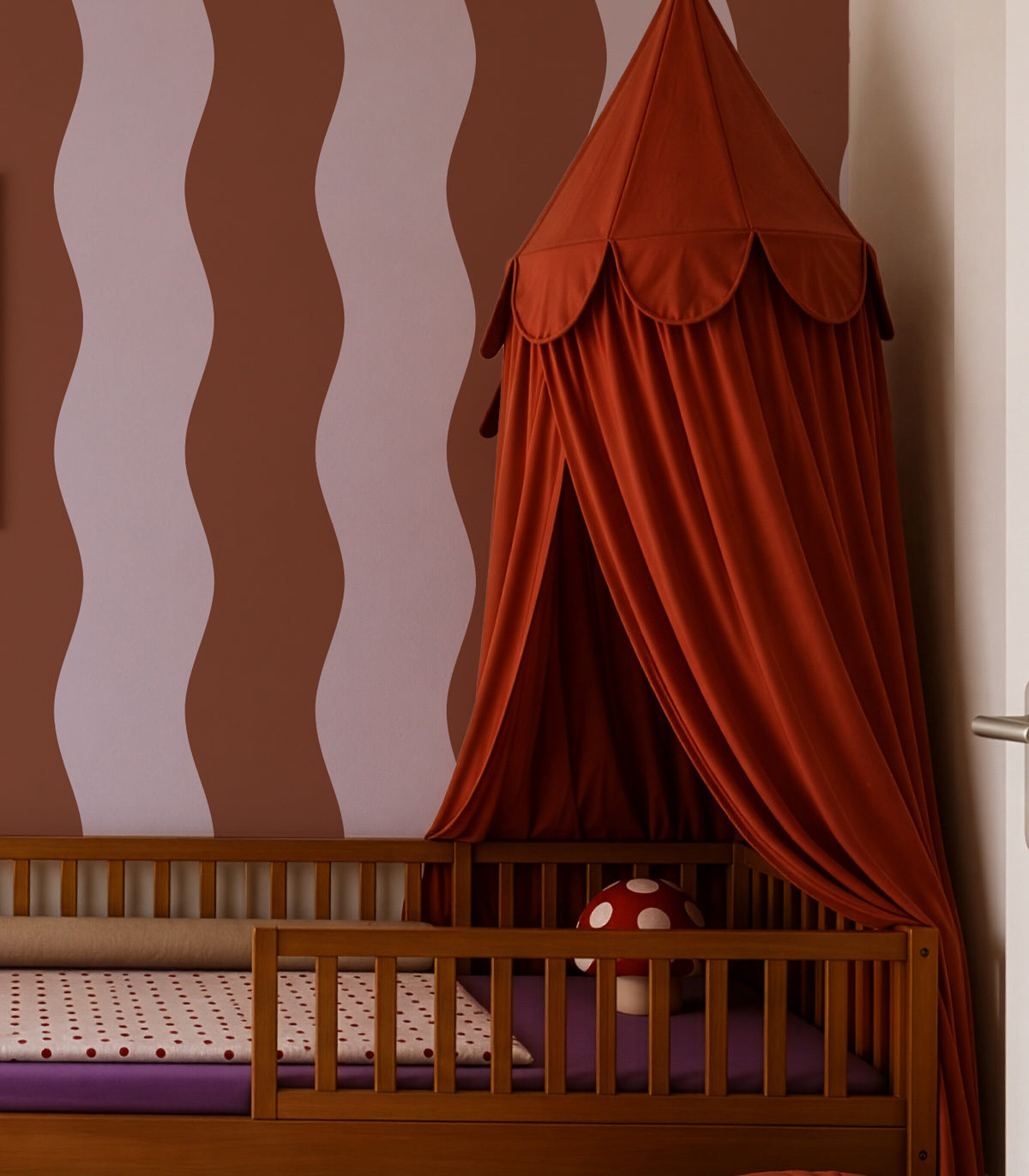 Papel pintado Wave Stripe Canela Lavanda
