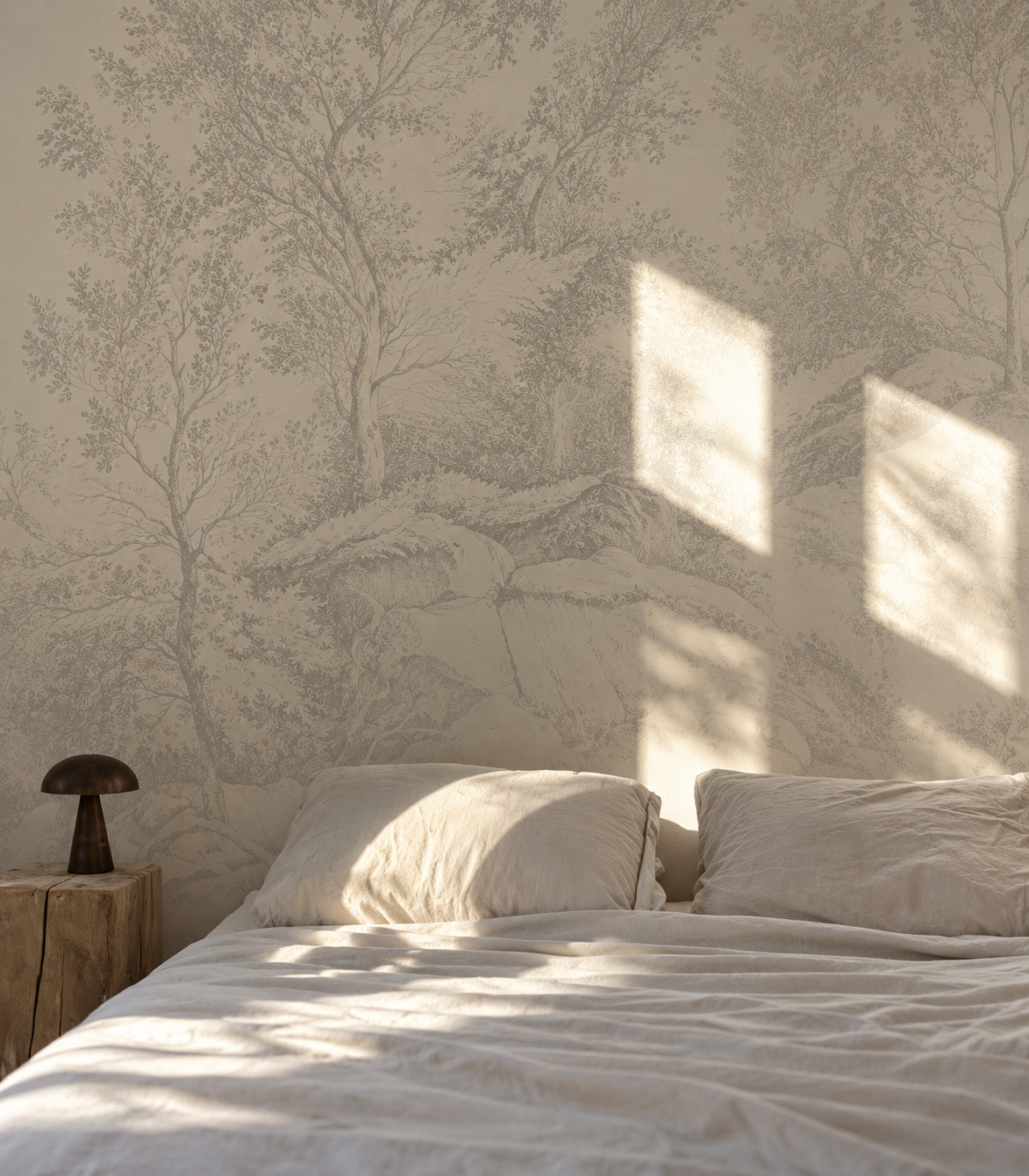 Papel pintado Whispering Trees blue