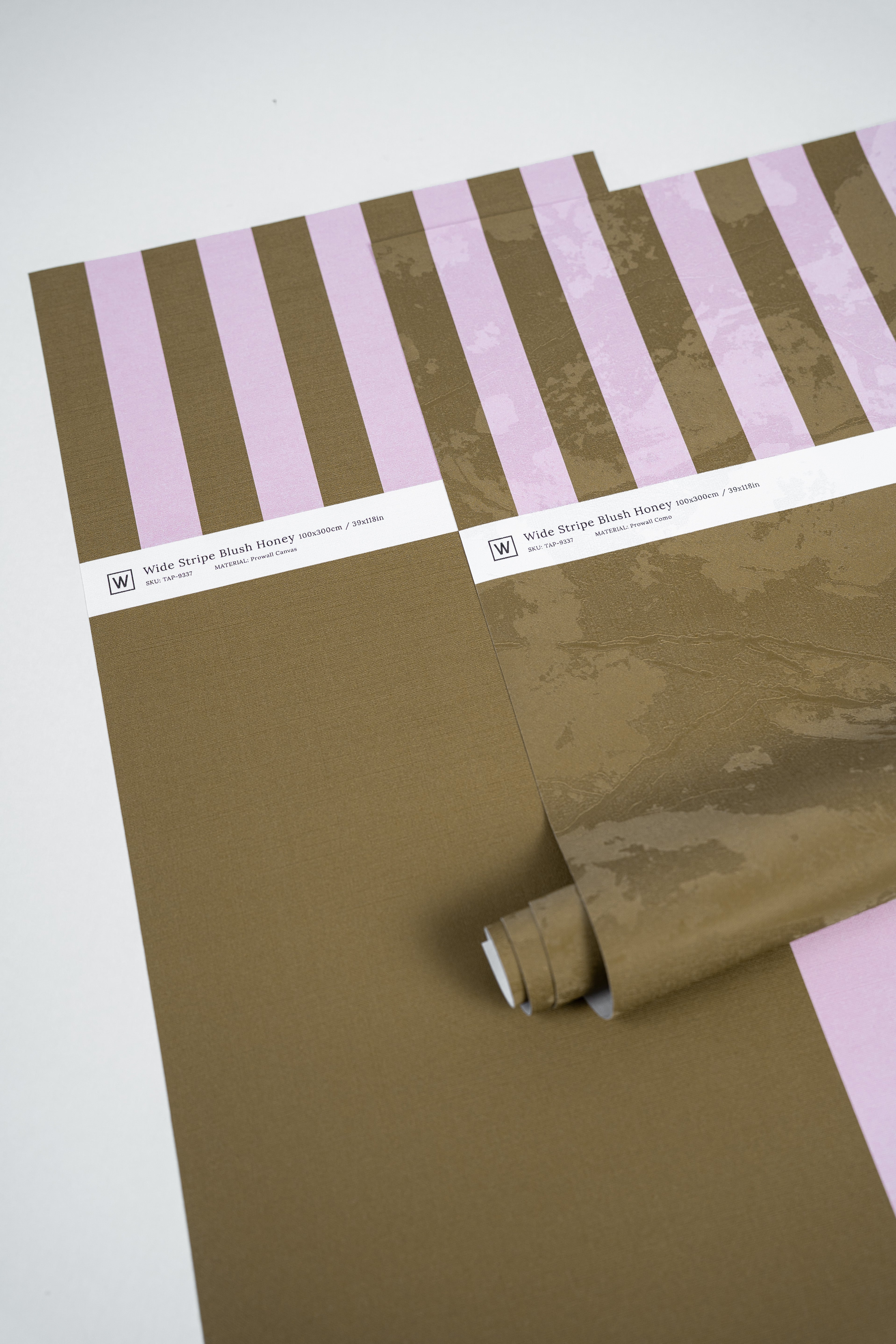 Papel pintado Wide Stripe Play Blush Honey
