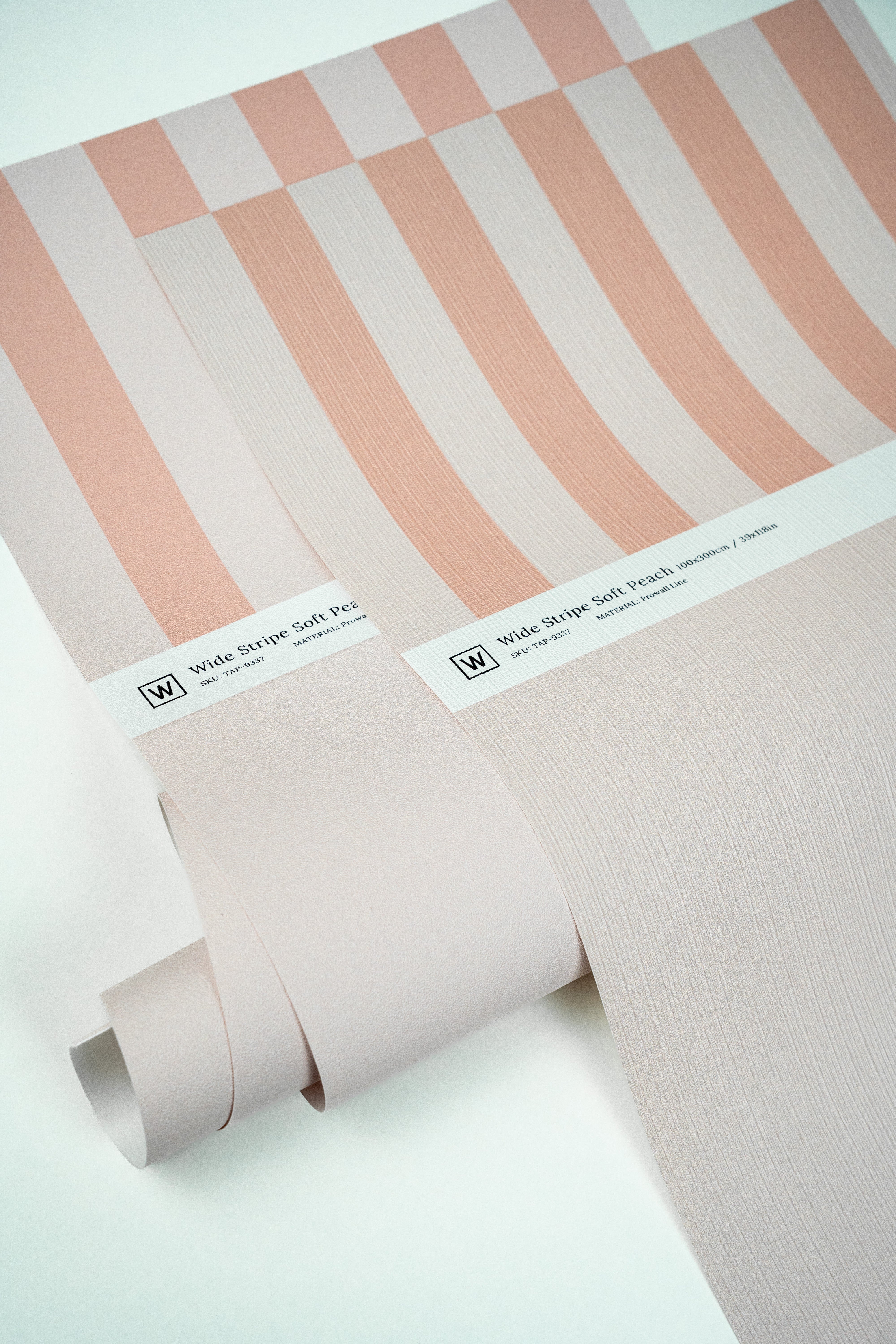 Papel pintado Wide Stripe Play Soft Peach