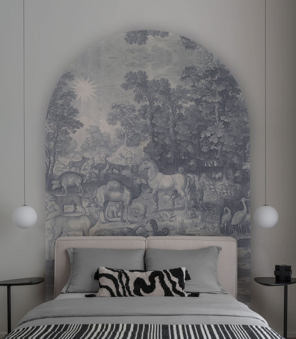 Arch Fauna Fresco Blue - Wallcolors®