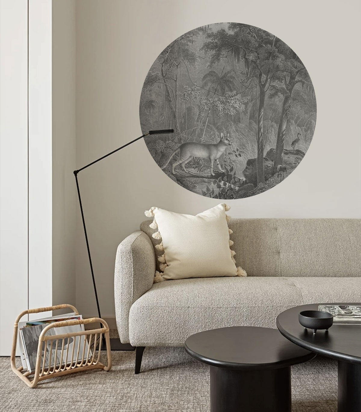 Dots Jungle Cat - Wallcolors®