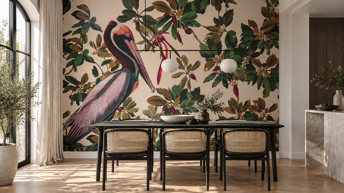 Papel pintado Vintage Pelicans