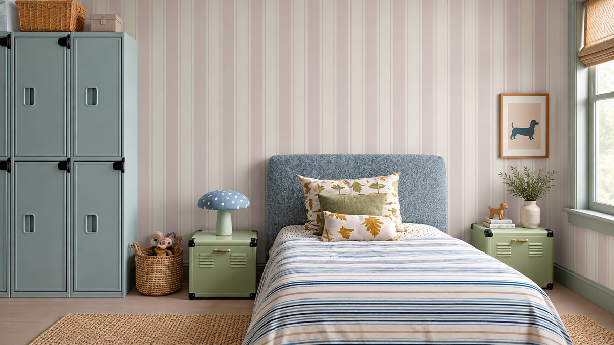 Papel pintado Gentle Stripe Soft Taupe