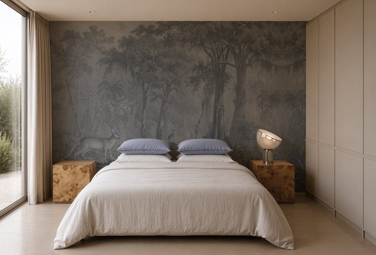 Papel pintado  Jungle Cat Blue