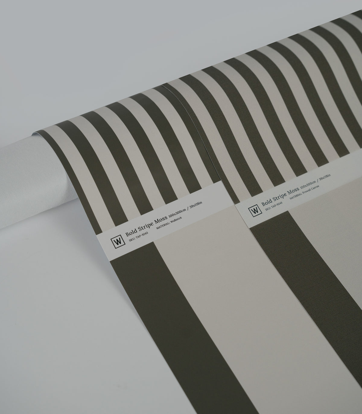 Papel pintado Bold Stripe Moss
