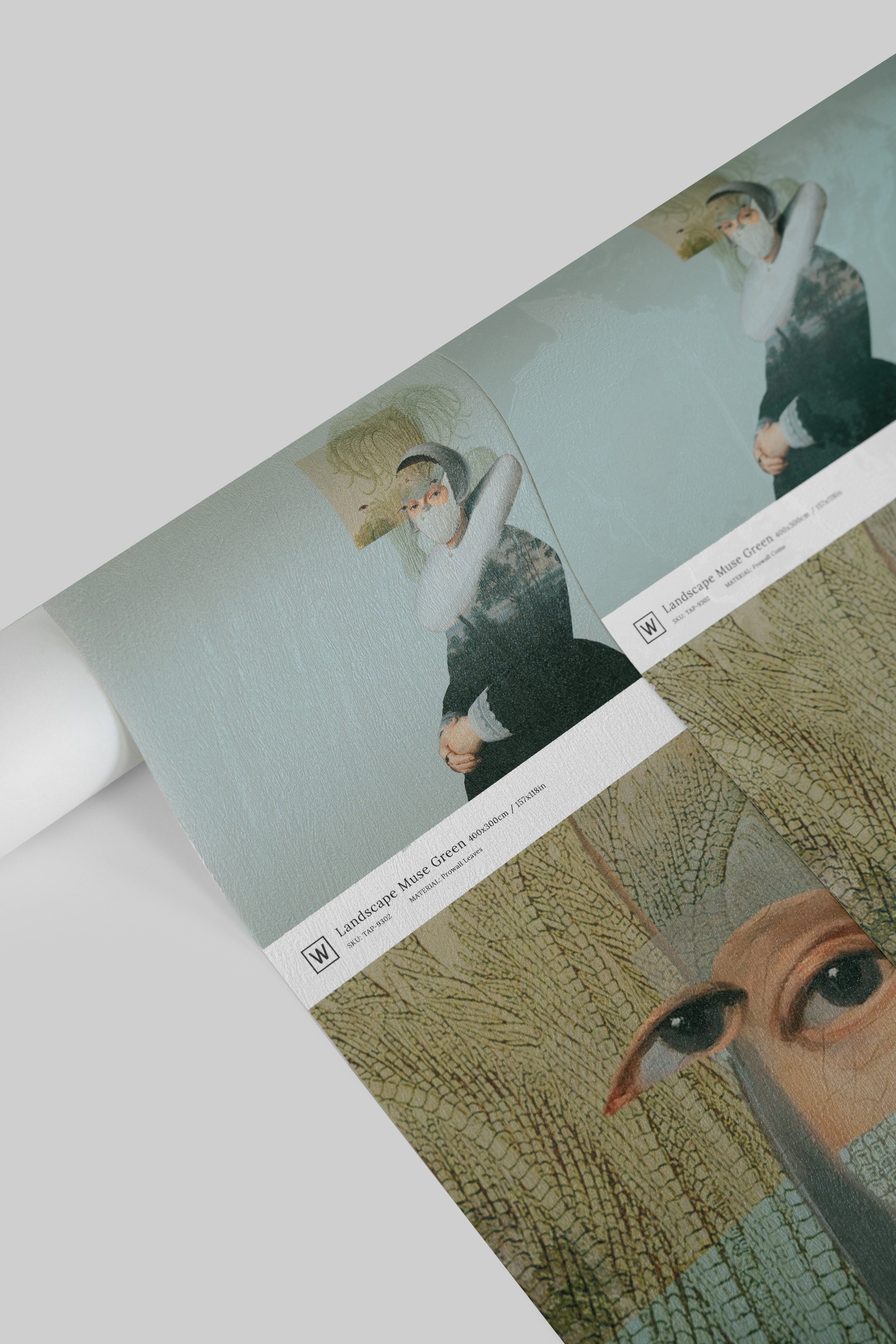 Papel pintado Landscape Muse Green