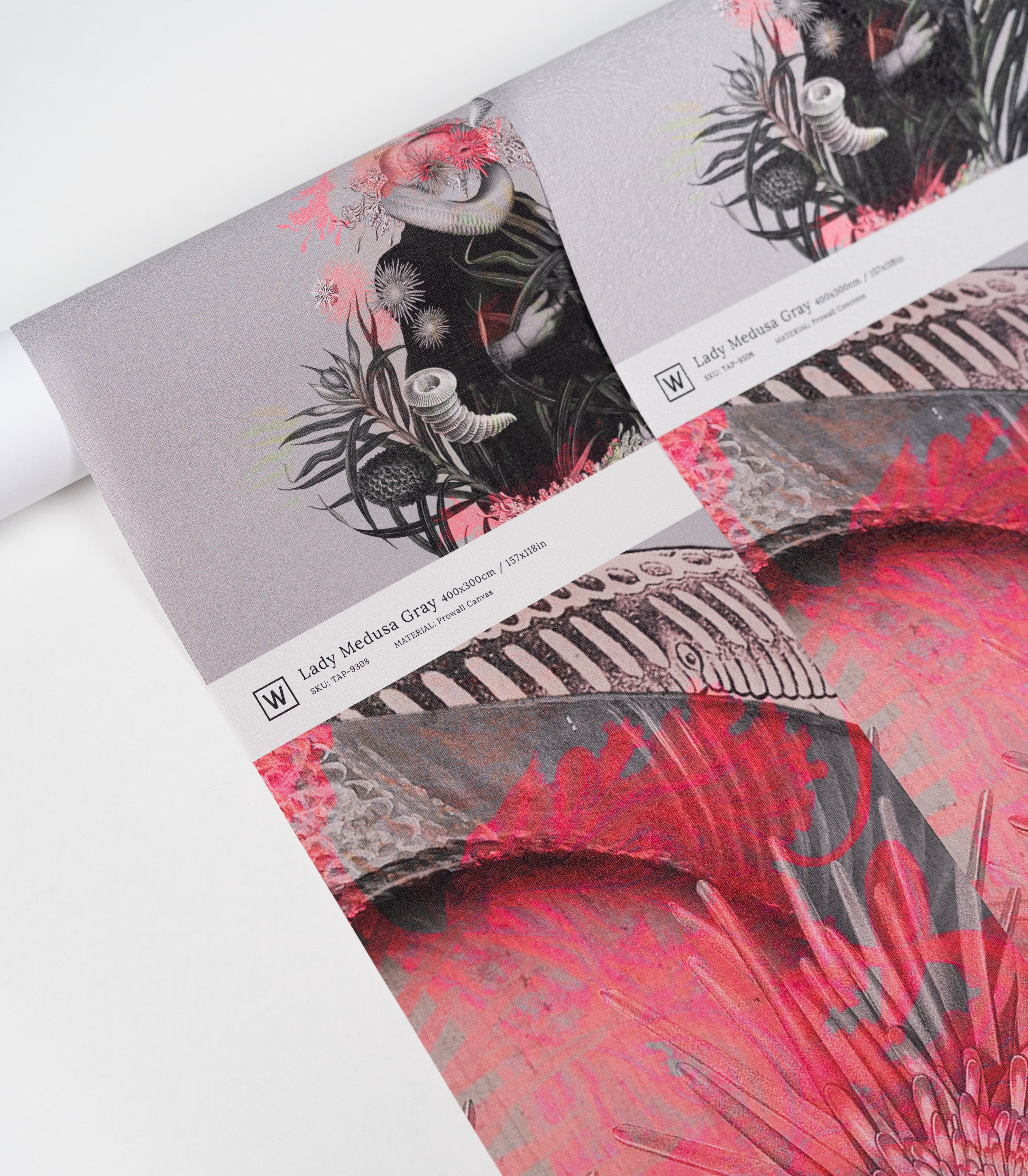 Papel pintado Lady Medusa Gray
