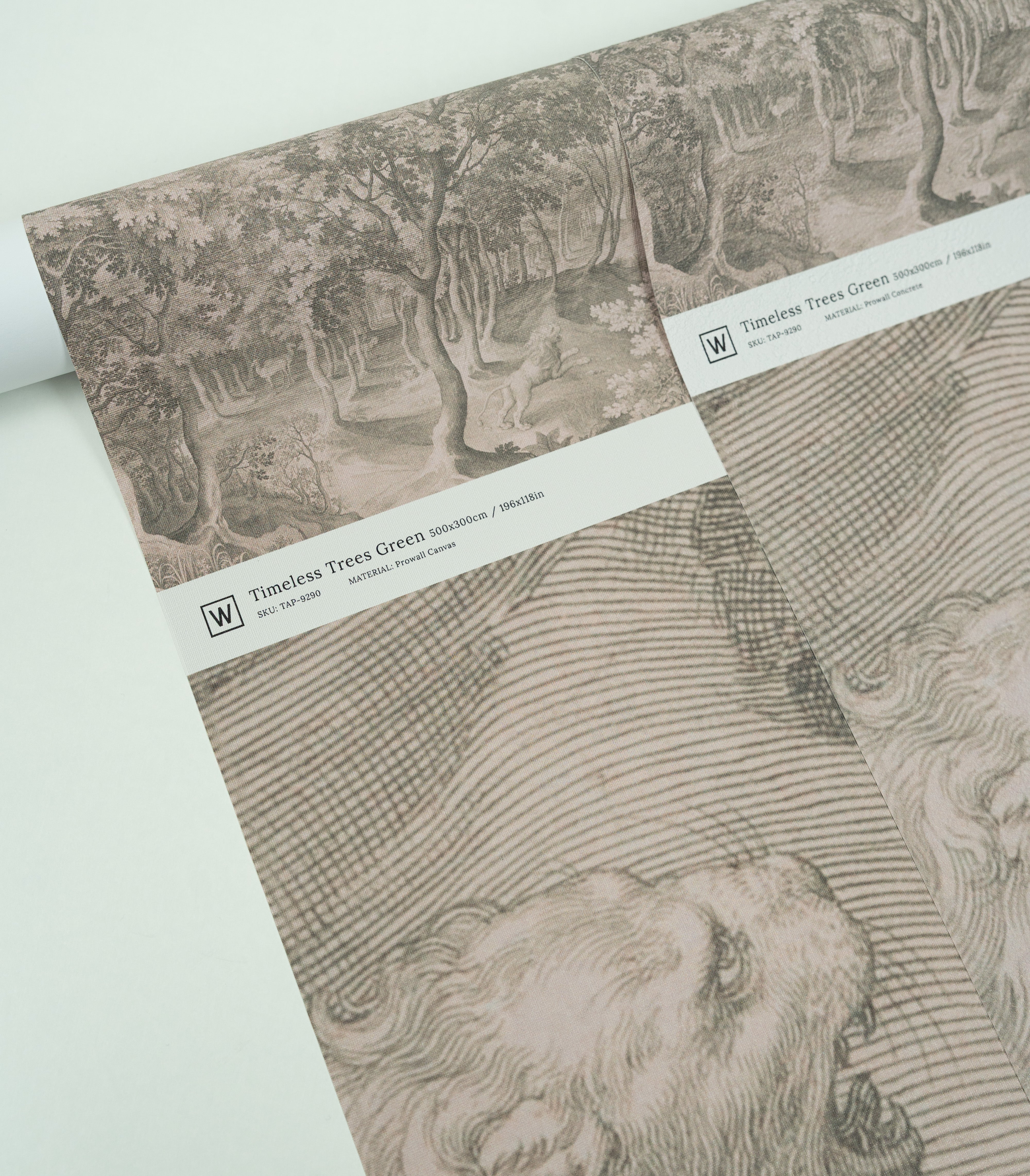 Papel pintado Timeless Trees Green