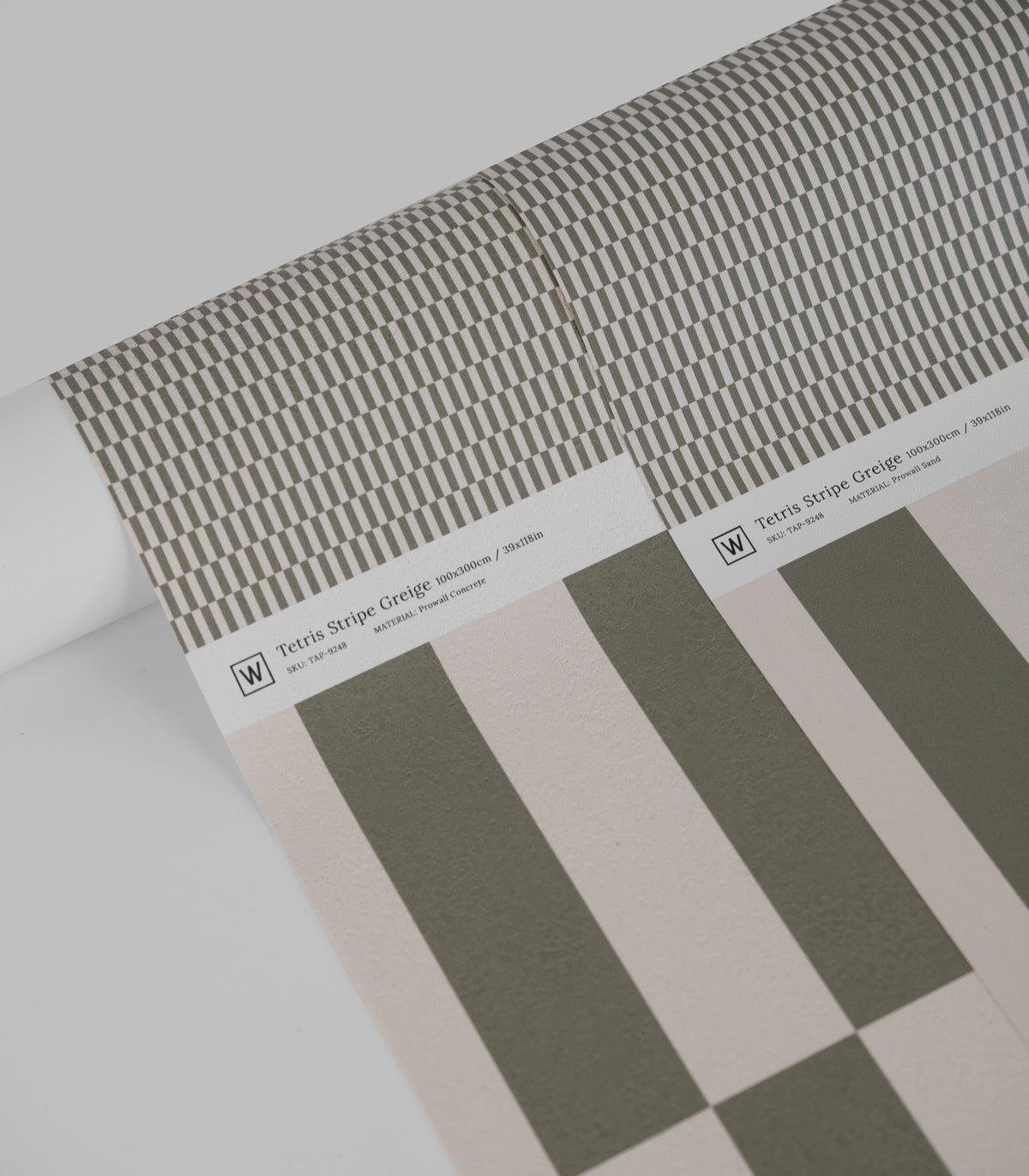 Papel pintado Tetris Stripe Greige