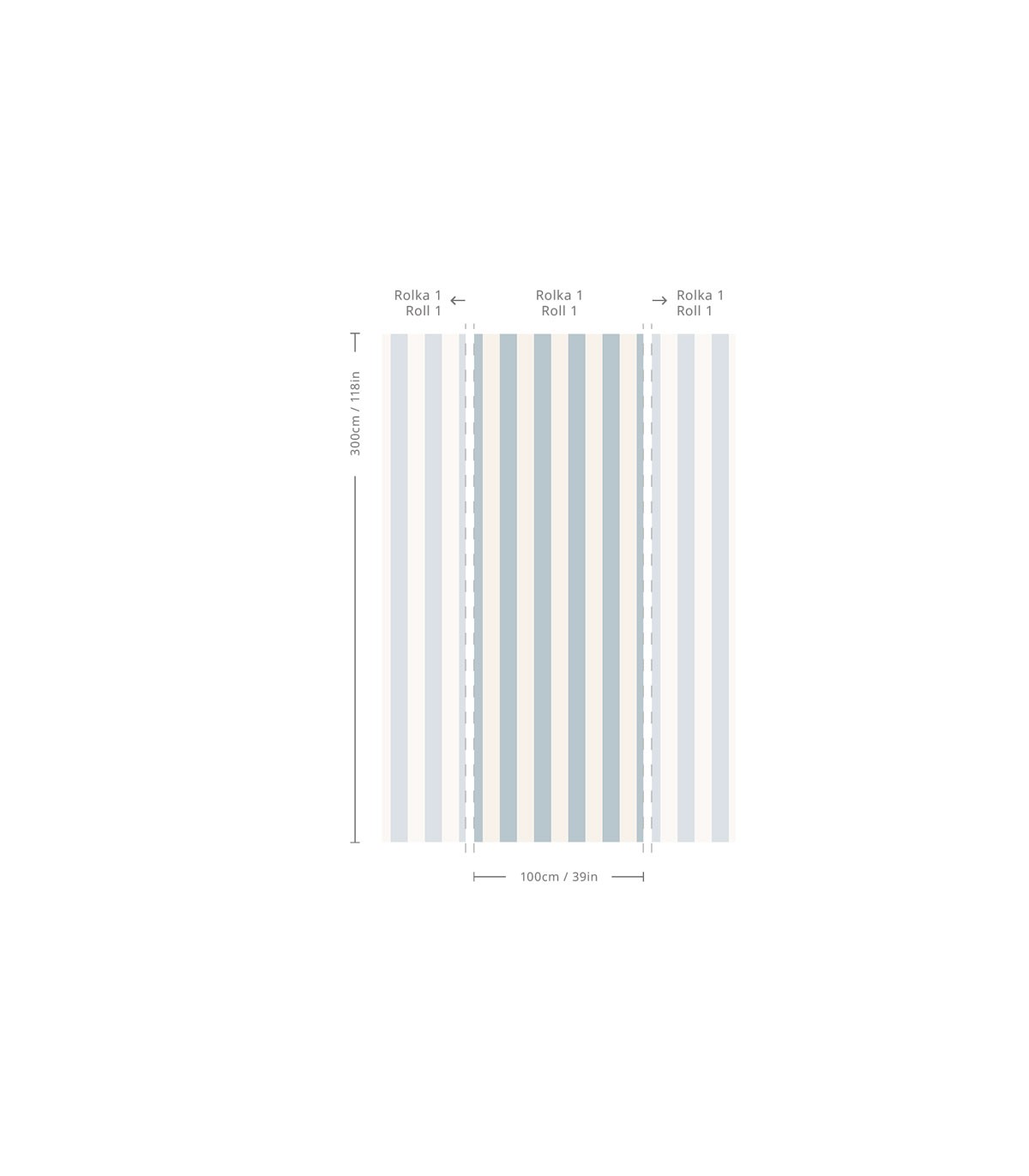 Papel pintado Bold Stripe Ocean