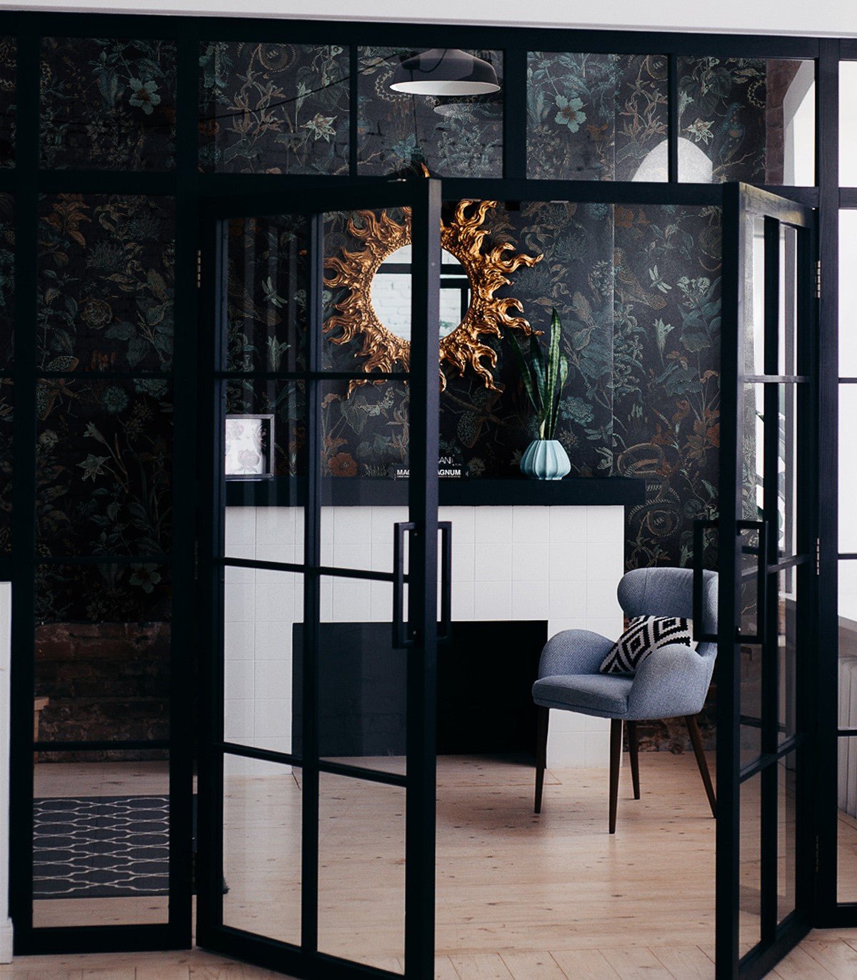 Tapeta Botanic Black - Wallcolors®