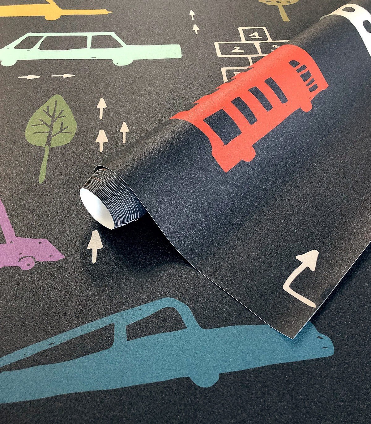 Tapeta Cars Navy Blue - Wallcolors®