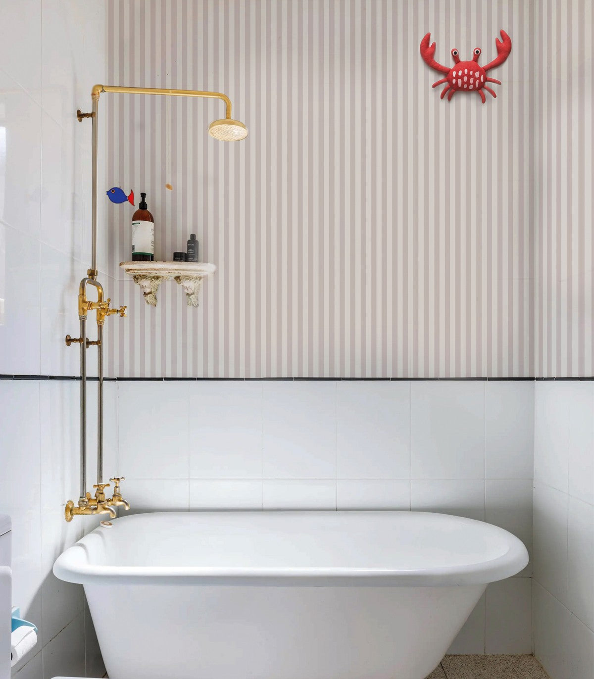 Papel pintado Stripe Rose Haze