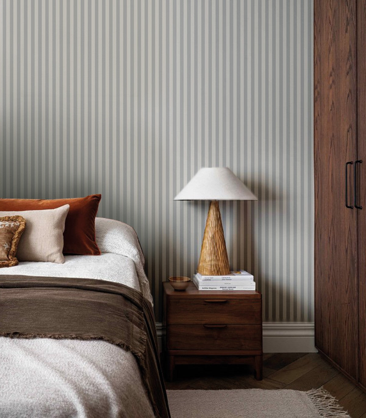 Papel pintado Stripe Tranquil Blue