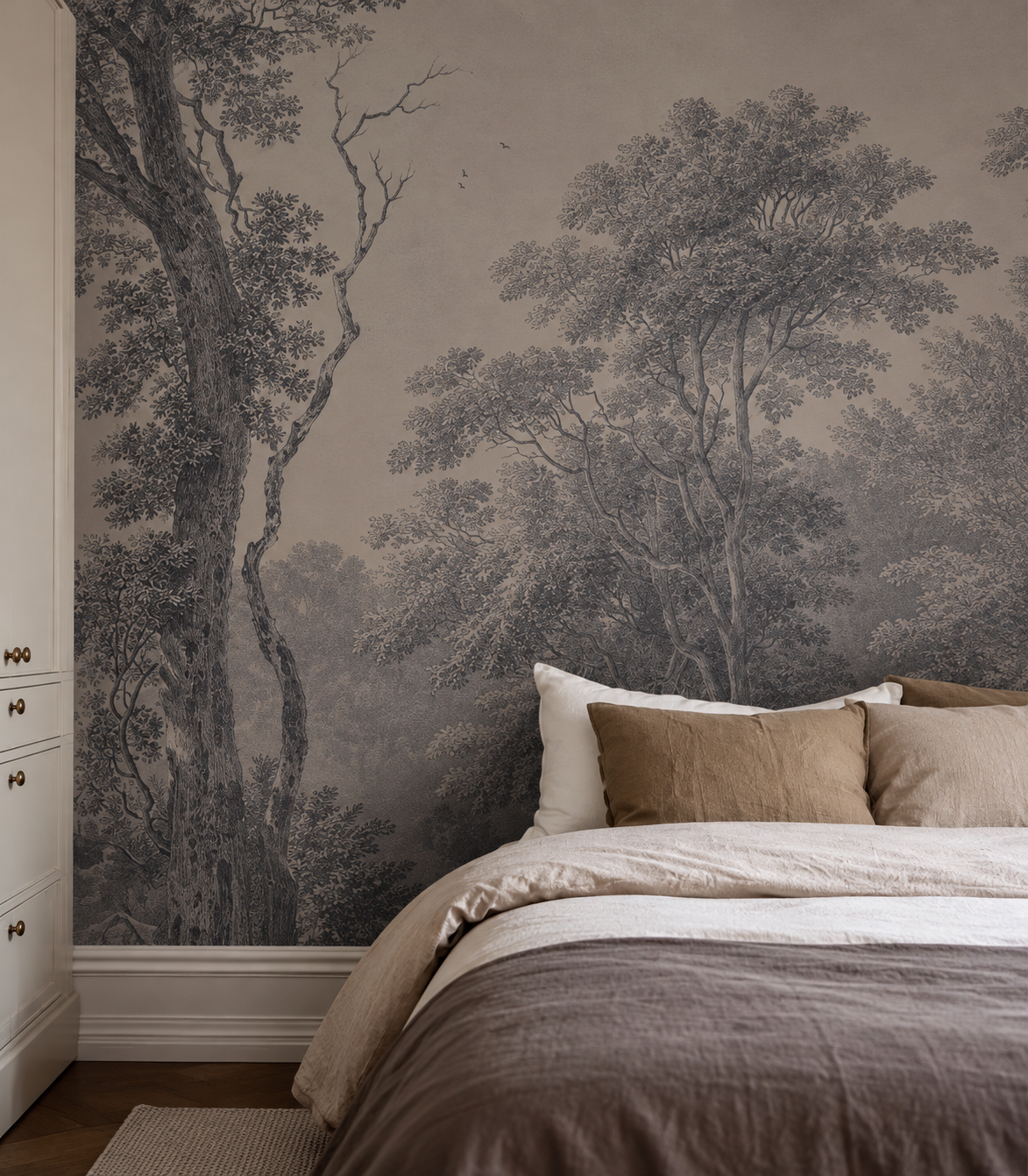 Papel pintado Watercolor Grove Blue